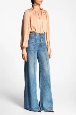 ULLA JOHNSON The Delphine Jean - Danube 9 ULLA JOHNSON The Delphine Jean - Danube -ULLA JOHNSON Outlet DELPHINE DENIM0872 ALT2