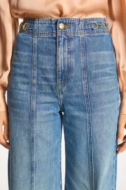 ULLA JOHNSON The Delphine Jean - Danube 11 ULLA JOHNSON The Delphine Jean - Danube -ULLA JOHNSON Outlet DELPHINE DENIM0909 ALT4
