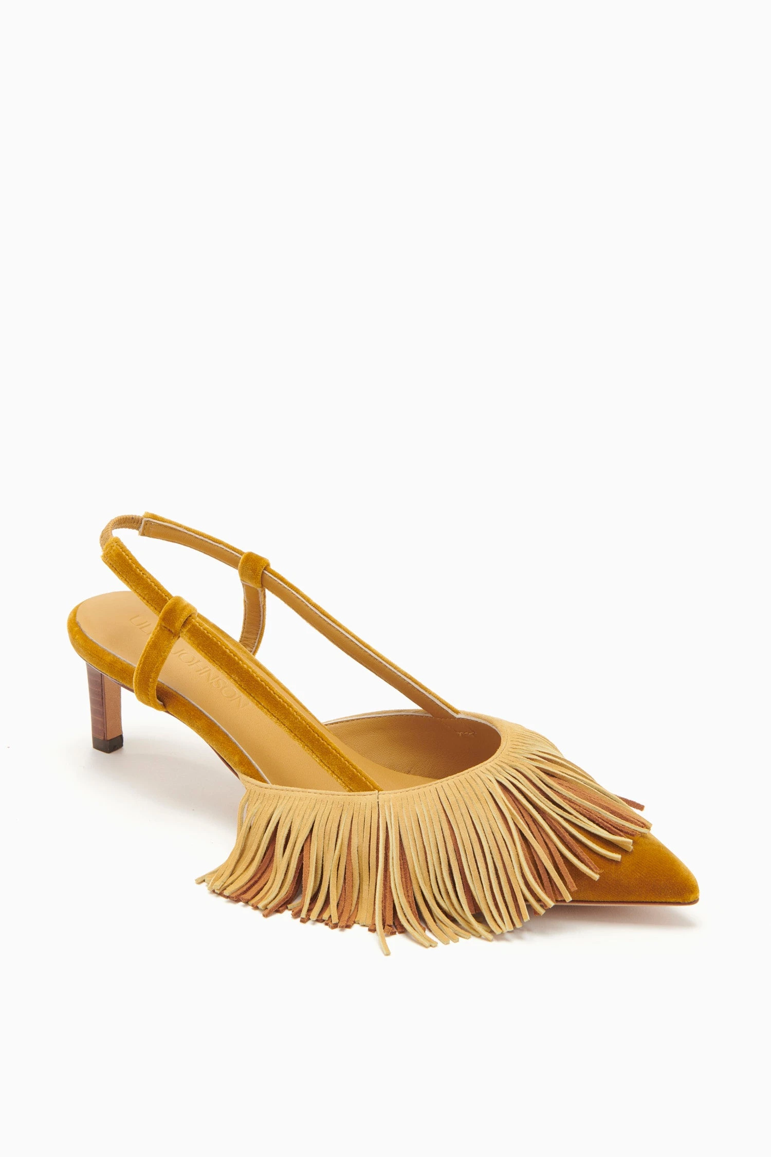 ULLA JOHNSON Shira Fringe Sling Back - Sunsprite Colorblock 3 ULLA JOHNSON Shira Fringe Sling Back - Sunsprite Colorblock - Image 3