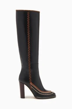 ULLA JOHNSON Arlette Knee High Boot - Noir