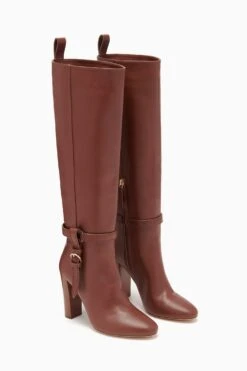 ULLA JOHNSON Annette Knee High Boot - Mahogany -ULLA JOHNSON Outlet FA231019 ANNETTEKNEEHIGHBOOT MAHOGANY d r web