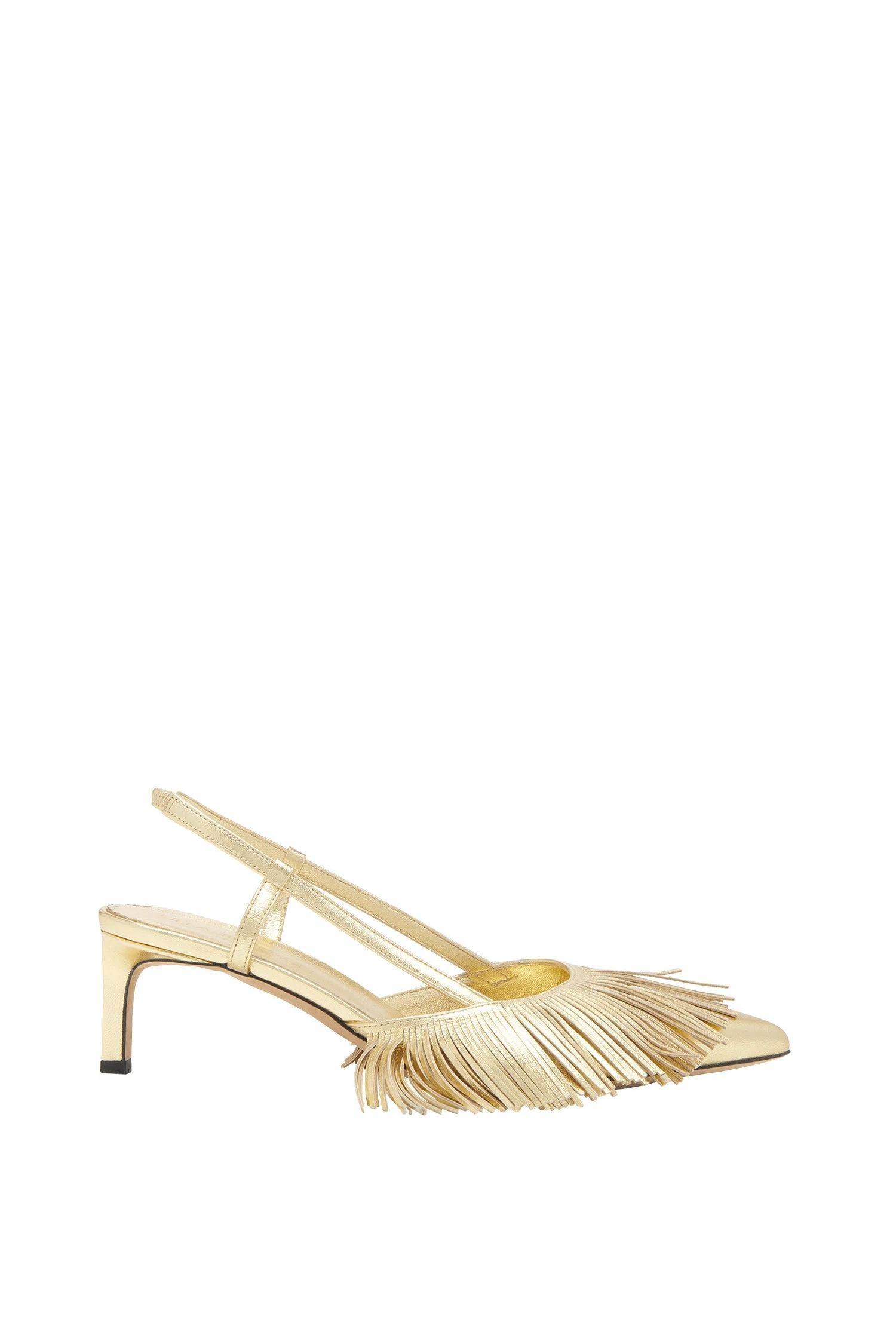 ULLA JOHNSON Shira Fringe Sling Back - Gold 1 ULLA JOHNSON Shira Fringe Sling Back - Gold