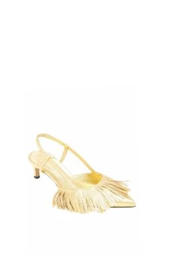 ULLA JOHNSON Shira Fringe Sling Back - Gold 7 ULLA JOHNSON Shira Fringe Sling Back - Gold -ULLA JOHNSON Outlet FA231025 SHIRA FRINGE SLING BACK GOLD b UPDATE