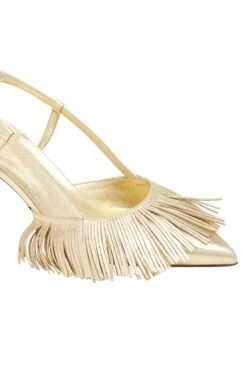 ULLA JOHNSON Shira Fringe Sling Back - Gold 9 ULLA JOHNSON Shira Fringe Sling Back - Gold -ULLA JOHNSON Outlet FA231025 SHIRAFRINGESLINGBACK GOLD c