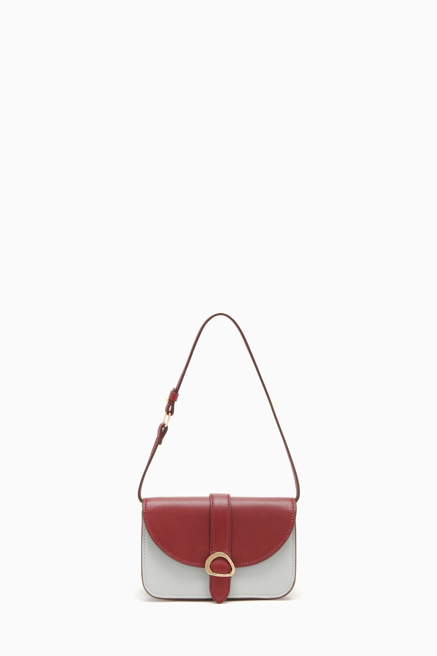 ULLA JOHNSON Esme Small Crossbody - Mahogany Colorblock - Image 6