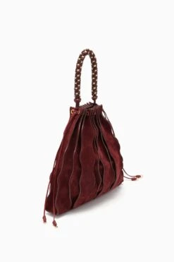 ULLA JOHNSON Adria Large Pleated Wave Bag - Mahogany 7 ULLA JOHNSON Adria Large Pleated Wave Bag - Mahogany -ULLA JOHNSON Outlet FA231124 ADRIALARGEPLEATEDWAVEBAG MAHOGANY b r web