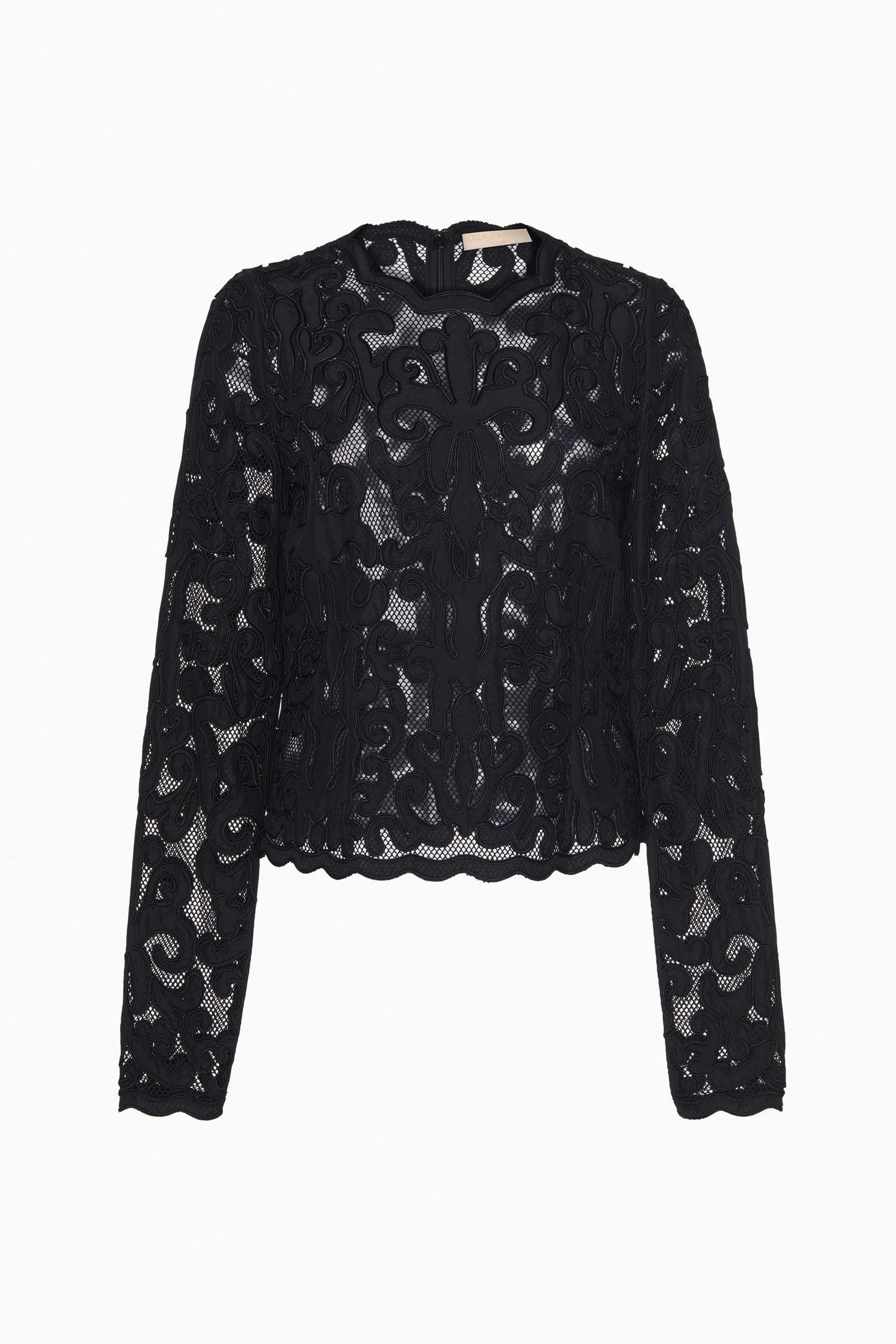 ULLA JOHNSON Ursa Applique Long Sleeve Top - Noir 5 ULLA JOHNSON Ursa Applique Long Sleeve Top - Noir - Image 5
