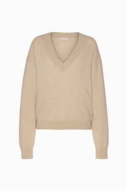 ULLA JOHNSON Ryla Cashmere V&ndash;Neck Pullover - Melange -ULLA JOHNSON Outlet FA250731 RylaCashmereV NeckPullover MELANGE a Web ffb43fd0 ce67 4e51 a0b6 8cfdda271819