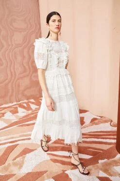 ULLA JOHNSON Guinevere Dress - Pristine -ULLA JOHNSON Outlet Guinevere Dress PRISTINE 03