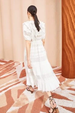 ULLA JOHNSON Guinevere Dress - Pristine -ULLA JOHNSON Outlet Guinevere Dress PRISTINE 04