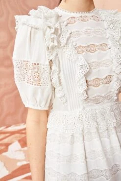 ULLA JOHNSON Guinevere Dress - Pristine -ULLA JOHNSON Outlet Guinevere Dress PRISTINE 05