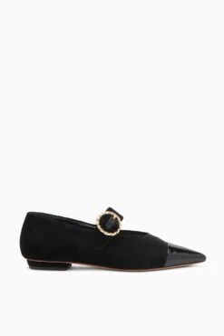 ULLA JOHNSON Kiki Flat - Noir