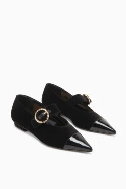 ULLA JOHNSON Kiki Flat - Noir 9 ULLA JOHNSON Kiki Flat - Noir -ULLA JOHNSON Outlet KIKIFLAT NOIR d web