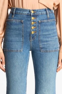 ULLA JOHNSON The Lou Jean - Danube 11 ULLA JOHNSON The Lou Jean - Danube -ULLA JOHNSON Outlet LOU DENIM0723 ALT4