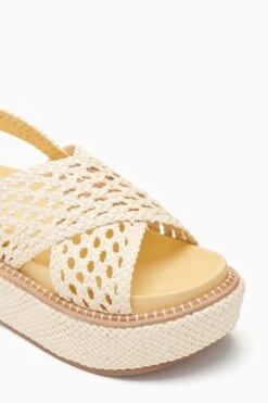 ULLA JOHNSON Gili Woven Leather Flatform - Transparent Yellow 6 ULLA JOHNSON Gili Woven Leather Flatform - Transparent Yellow -ULLA JOHNSON Outlet PF231005 WovenLeatherFlatform TransparentYellow c r web