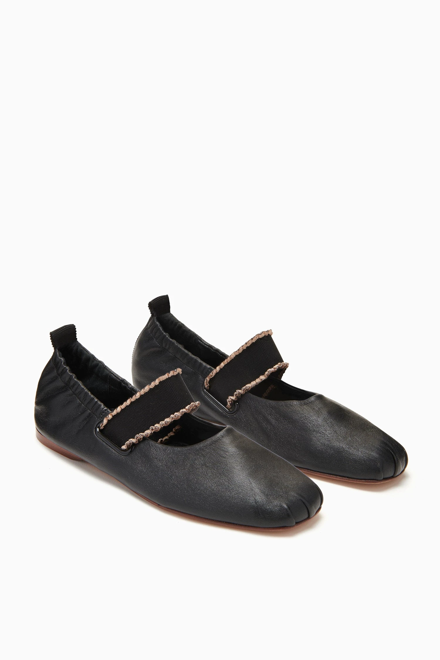 ULLA JOHNSON Eliza Elastic Ballet Flat - Noir 4 ULLA JOHNSON Eliza Elastic Ballet Flat - Noir - Image 4