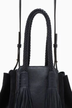 ULLA JOHNSON Gio Leather Bag - Midnight -ULLA JOHNSON Outlet PF231105 GioLeatherBag MIDNIGHT c r web