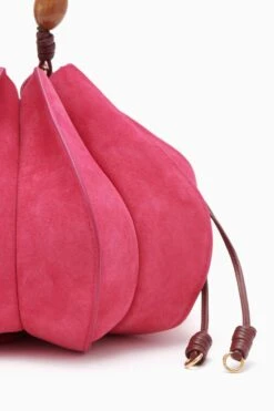 ULLA JOHNSON Lotus Flower Pochette - Orchid Colorblock -ULLA JOHNSON Outlet PF231107 LotusFlowerPochette ORCHIDCOLORBLOCK c r web