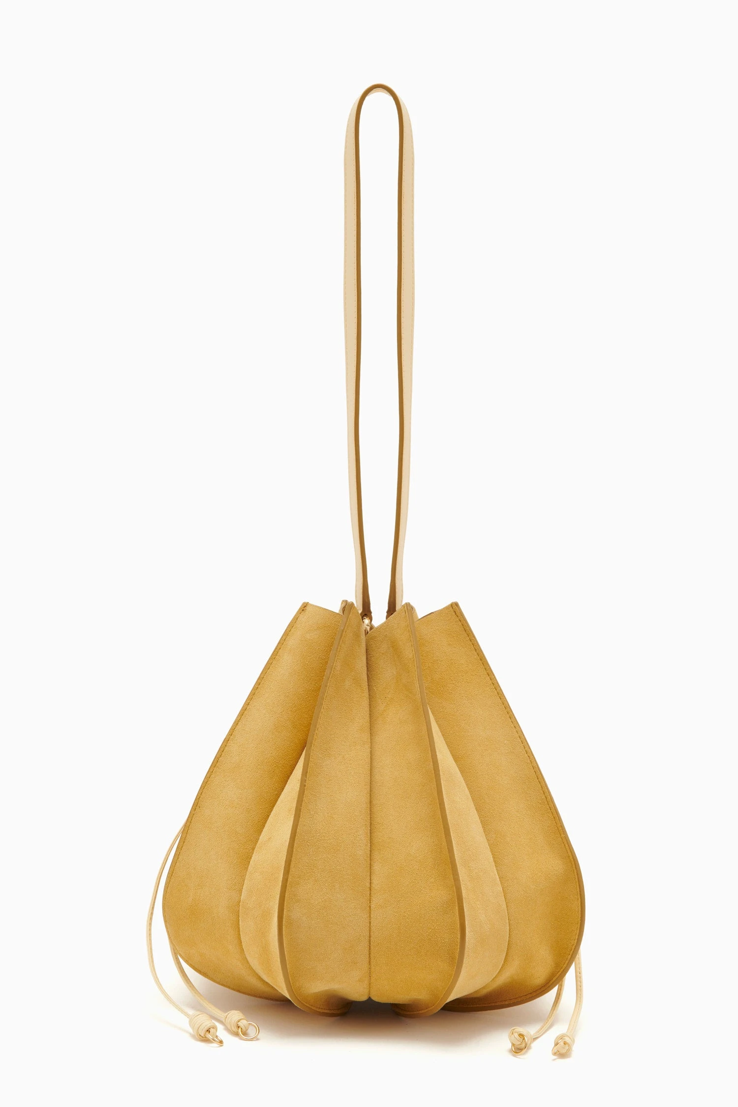 ULLA JOHNSON Lotus Flower Large Bag - Transparent Yellow 1 ULLA JOHNSON Lotus Flower Large Bag - Transparent Yellow