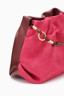 ULLA JOHNSON Remy Mini Handbag - Orchid Colorblock -ULLA JOHNSON Outlet PF231113 RemyMiniHandbag Oxblood d r web