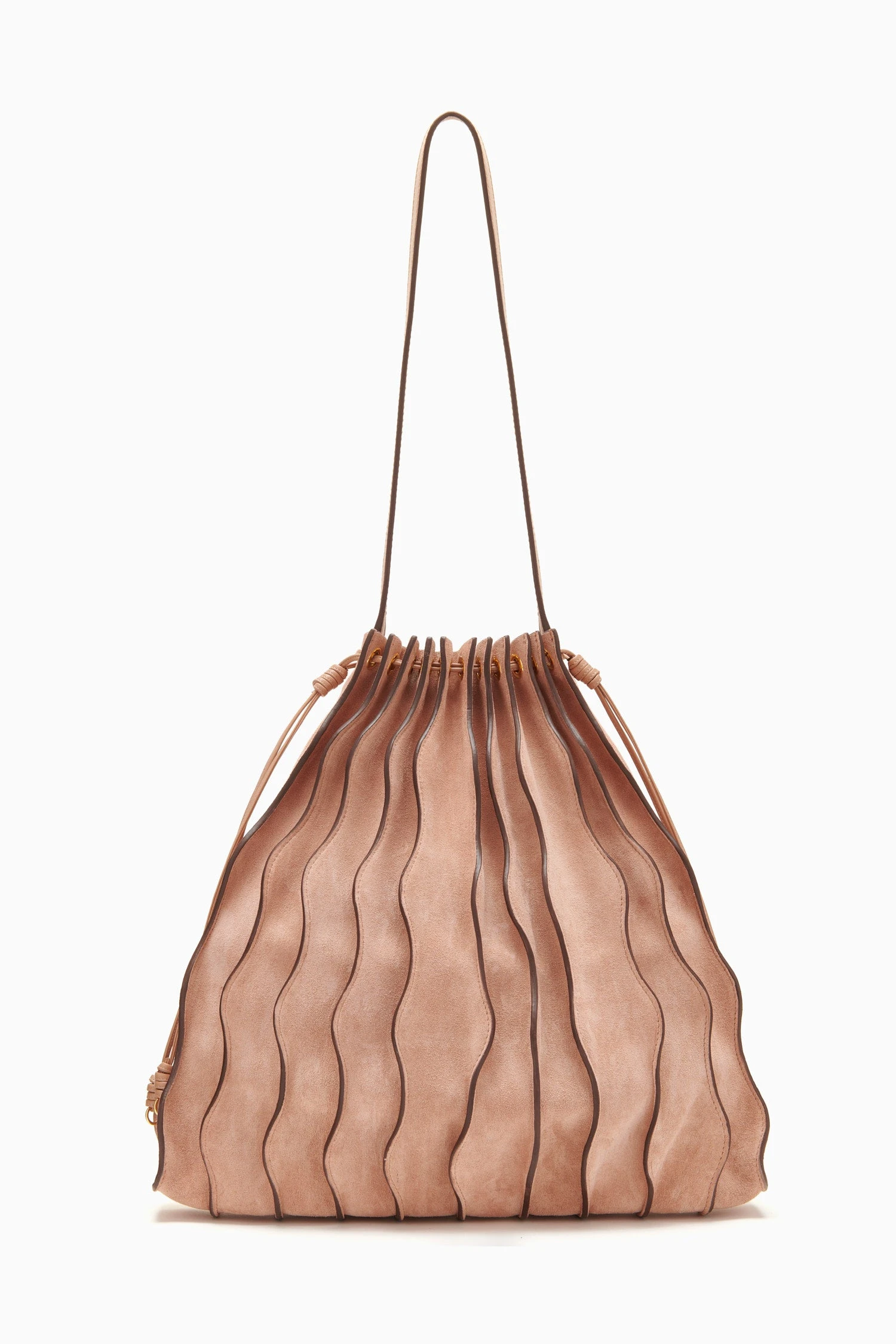 ULLA JOHNSON Adria Large Pleated Wave Bag - Blush 2 ULLA JOHNSON Adria Large Pleated Wave Bag - Blush - Image 2