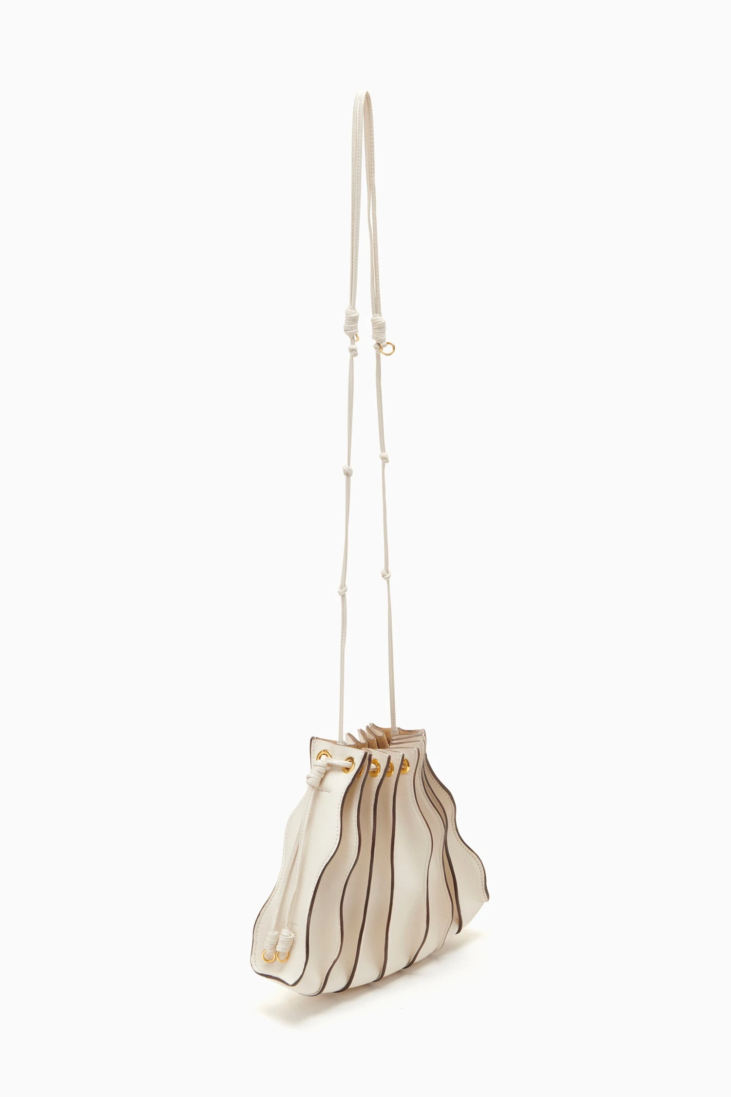 ULLA JOHNSON Adria Small Pleated Wave Bag - Alabaster 2 ULLA JOHNSON Adria Small Pleated Wave Bag - Alabaster - Image 2