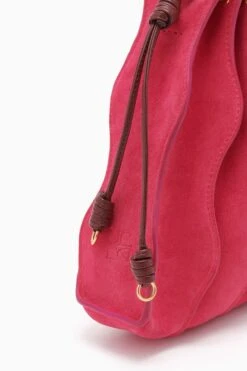 ULLA JOHNSON Adria Small Pleated Wave Bag - Orchid Colorblock -ULLA JOHNSON Outlet PF231127 AdriaSmallPleatedWaveBag ORCHIDCOLORBLOCK c r web