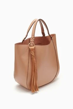 ULLA JOHNSON Albers Tote - Blush -ULLA JOHNSON Outlet PF231130 AlbersTote Nude b r web