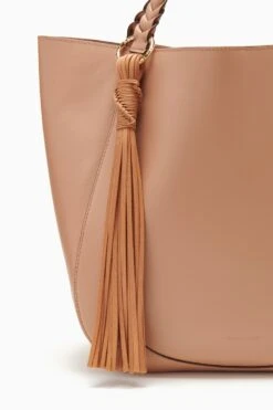 ULLA JOHNSON Albers Tote - Blush -ULLA JOHNSON Outlet PF231130 AlbersTote Nude c r web