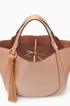 ULLA JOHNSON Albers Tote - Blush -ULLA JOHNSON Outlet PF231130 AlbersTote Nude d r web