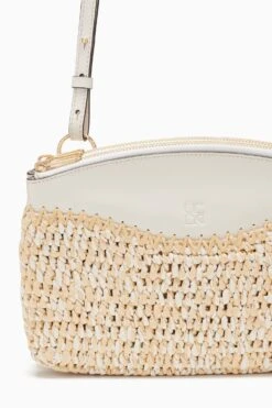 ULLA JOHNSON Maya Raffia Crossbody - Natural 5 ULLA JOHNSON Maya Raffia Crossbody - Natural -ULLA JOHNSON Outlet PF231137 RaffiaDoubleConvertiblePouch Natural c r web