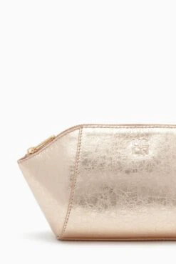 ULLA JOHNSON Imogen Large Makeup Pouch - Champagne -ULLA JOHNSON Outlet PF231316 ImogenLargeMakeupPouch CHAMPAGNE c r web
