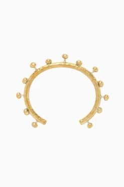 ULLA JOHNSON Hammered Textured Bangle - Brass