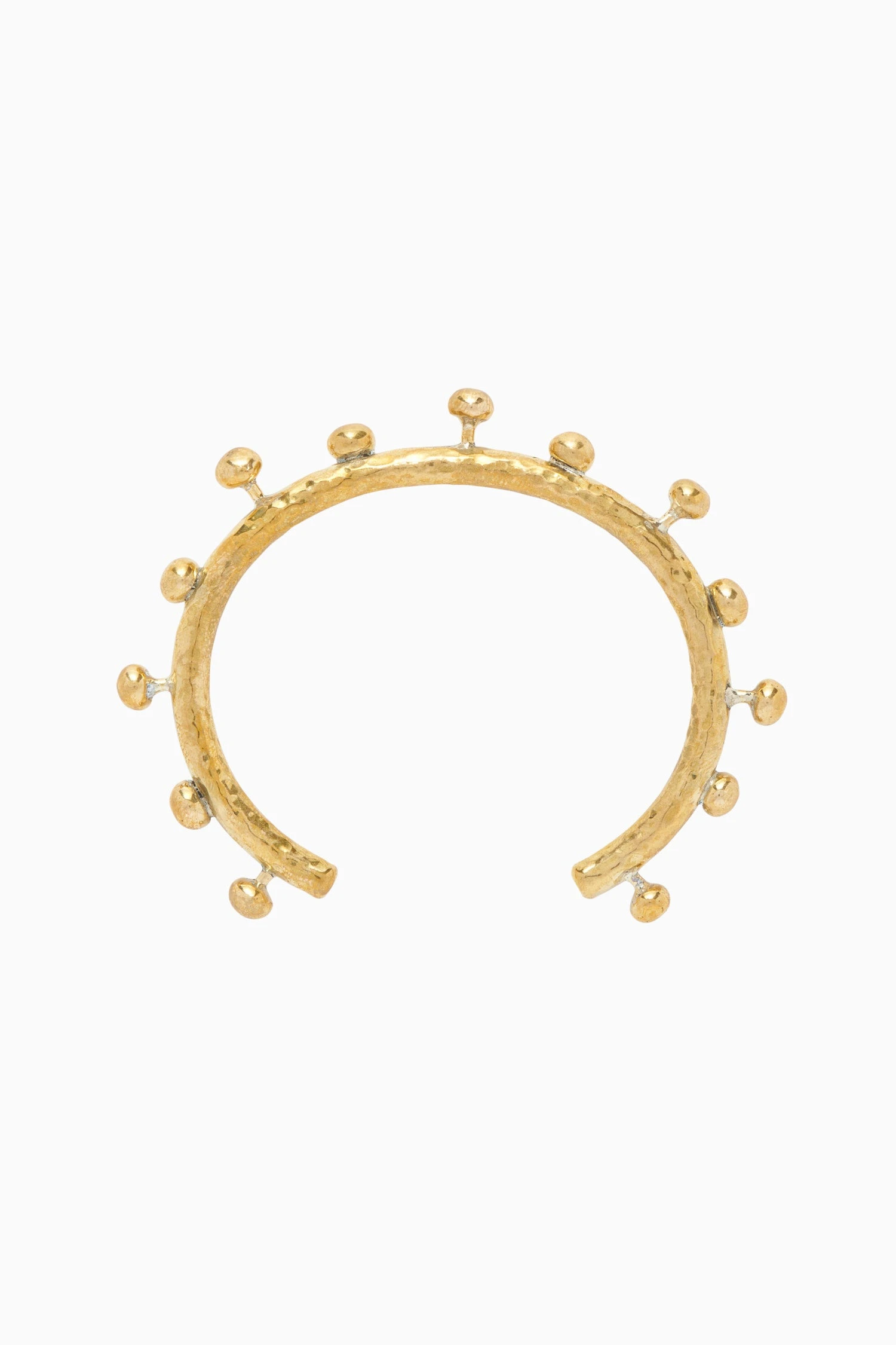 ULLA JOHNSON Hammered Textured Bangle - Brass 1 ULLA JOHNSON Hammered Textured Bangle - Brass