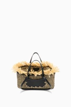 ULLA JOHNSON Lali Small E/W Tote - Noir Natural 9 ULLA JOHNSON Lali Small E/W Tote - Noir Natural -ULLA JOHNSON Outlet PS261150 LaliSmallEast WestTote NOIRNATURAL d web
