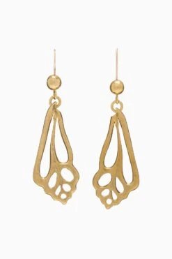ULLA JOHNSON Shell Drop Earring - Brass