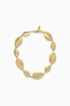 ULLA JOHNSON Cowrie Shell Brass Necklace - Brass