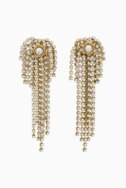 ULLA JOHNSON Large Crystal Chandelier Earring - Crystal