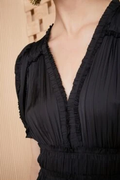 ULLA JOHNSON Olivia Dress - Noir 9 ULLA JOHNSON Olivia Dress - Noir -ULLA JOHNSON Outlet SHOT 109 ULLA JOHNSON OLIVIA DRESS NOIR UJ990152 0123