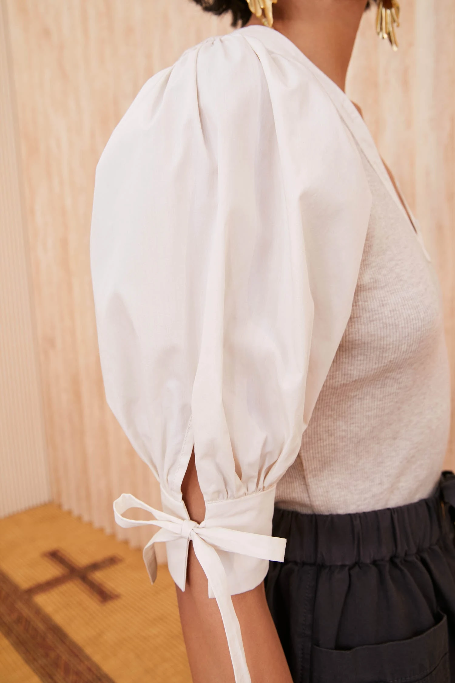 ULLA JOHNSON Pia Top - Oatmeal 7 ULLA JOHNSON Pia Top - Oatmeal - Image 7