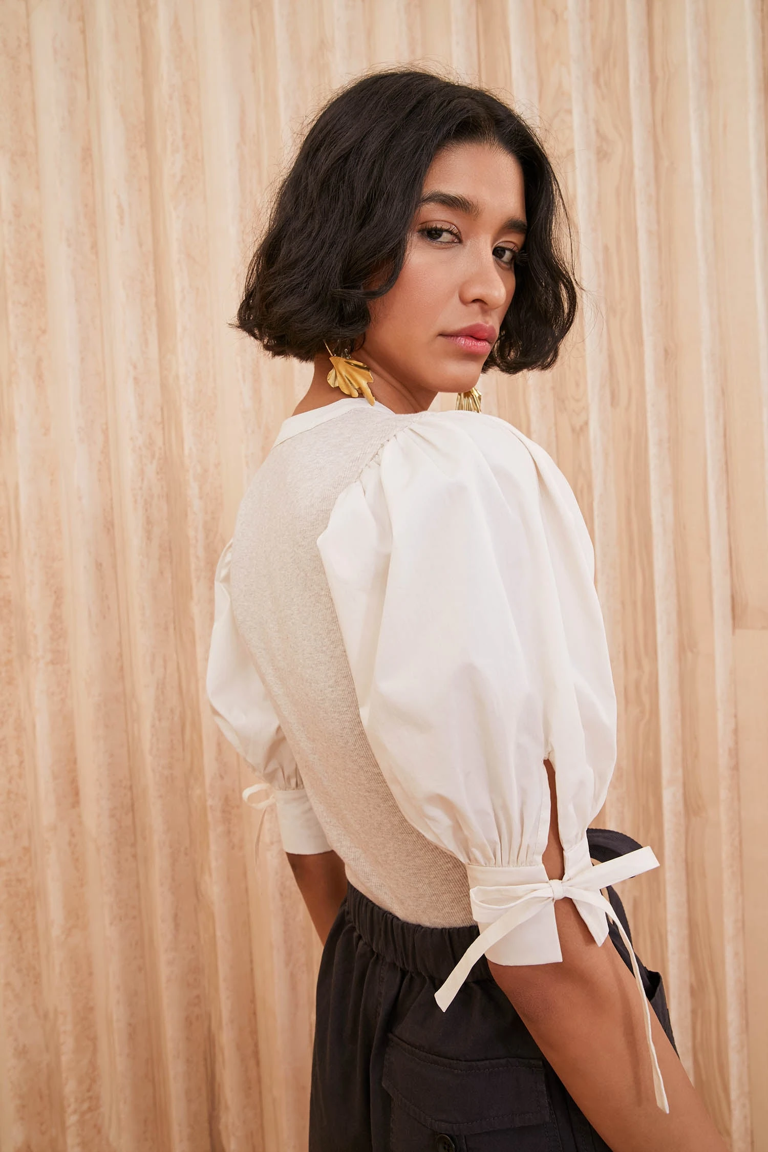 ULLA JOHNSON Pia Top - Oatmeal 2 ULLA JOHNSON Pia Top - Oatmeal - Image 2