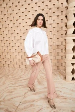 ULLA JOHNSON Marika Blouse - Blanc -ULLA JOHNSON Outlet SHOT 165 0094 ULLA JOHNSON MARIKA BLOUSE BLANC UJ990208 view 1