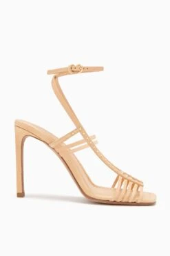 ULLA JOHNSON Chantal Cage High Heel Sandal - Wheat