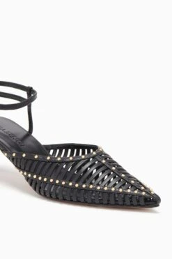 ULLA JOHNSON Francine Cage Kitten Heel - Noir 7 ULLA JOHNSON Francine Cage Kitten Heel - Noir -ULLA JOHNSON Outlet UJ42401A FRANCINECAGEKITTENHEEL NOIR c r web