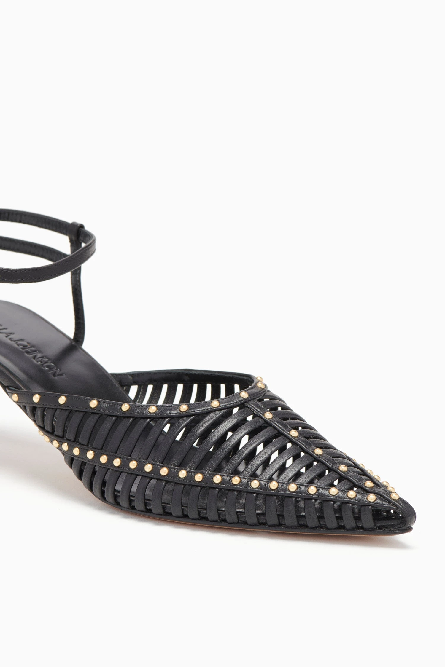 ULLA JOHNSON Francine Cage Kitten Heel - Noir 3 ULLA JOHNSON Francine Cage Kitten Heel - Noir - Image 3