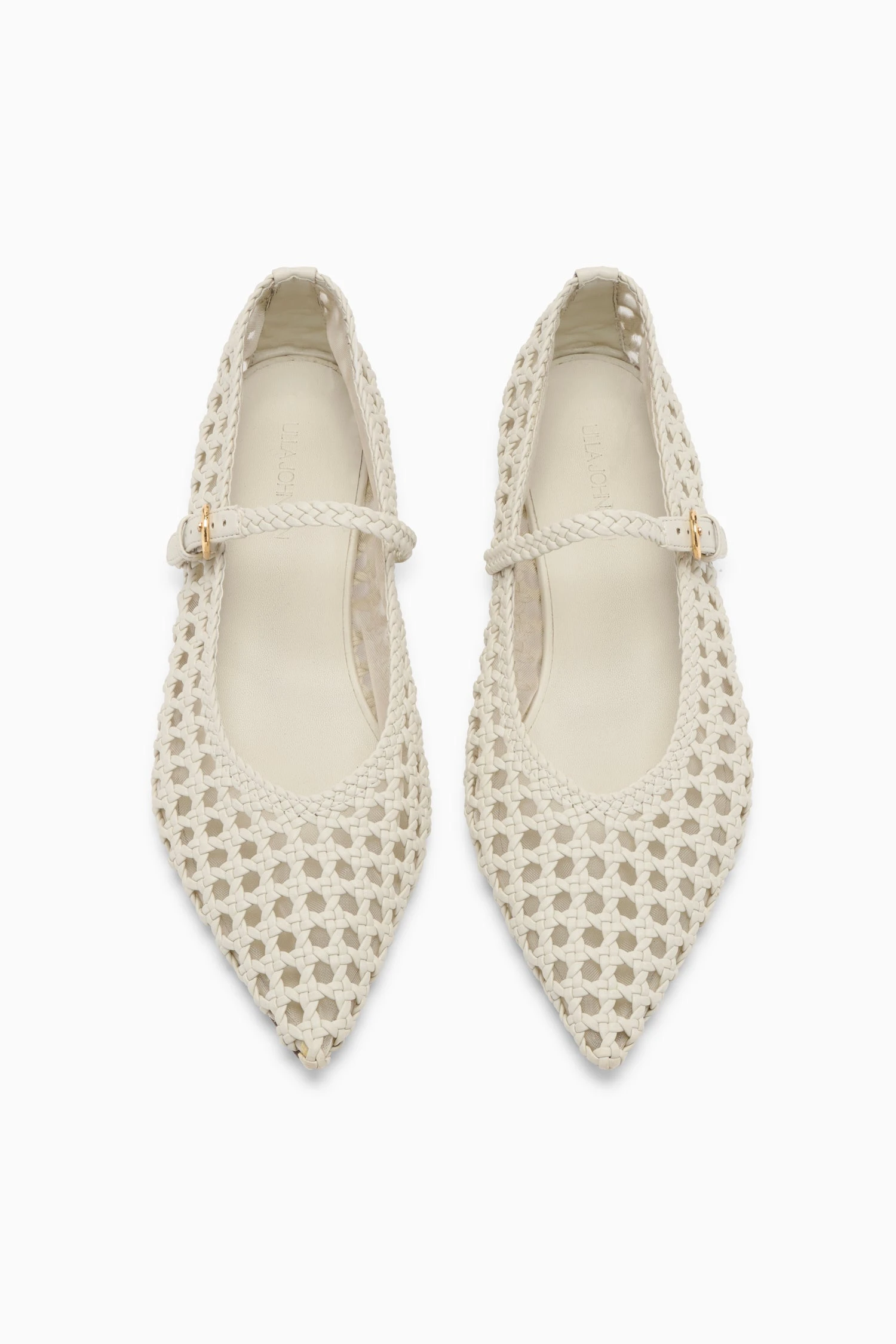 ULLA JOHNSON Gracie Pointy Toe Flat - Cowrie 4 ULLA JOHNSON Gracie Pointy Toe Flat - Cowrie - Image 4