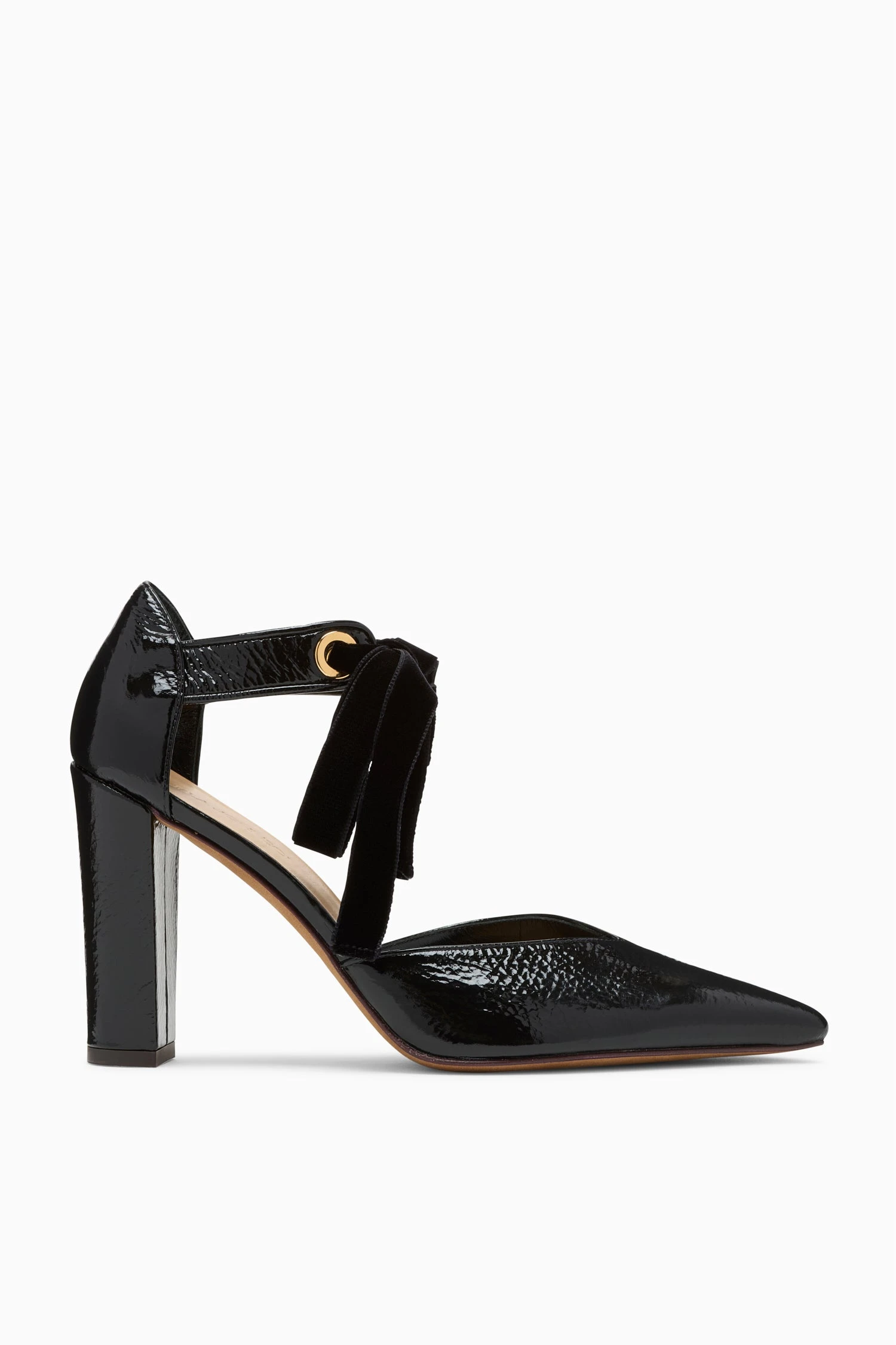 ULLA JOHNSON Corinna Eyelet Detail High Heel - Noir 1 ULLA JOHNSON Corinna Eyelet Detail High Heel - Noir