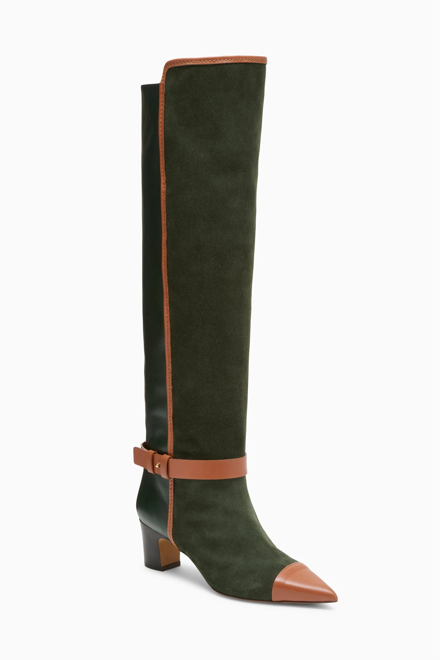 ULLA JOHNSON Kiki Patchwork Boot - Militaire Mixte 3 ULLA JOHNSON Kiki Patchwork Boot - Militaire Mixte - Image 3