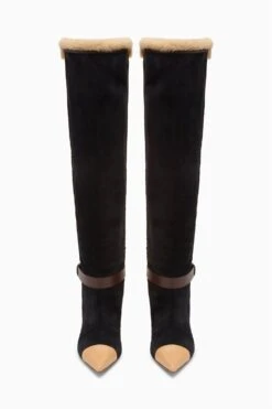 ULLA JOHNSON Kiki Patchwork Boot - Almond Mixte 14 ULLA JOHNSON Kiki Patchwork Boot - Almond Mixte -ULLA JOHNSON Outlet UJ45142B PATCHWORKKIKIBOOT ALMONDMIXTESUEDE CALFSKIN SHEARLING d web