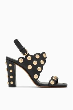 ULLA JOHNSON Vendome Studded High Heel - Noir